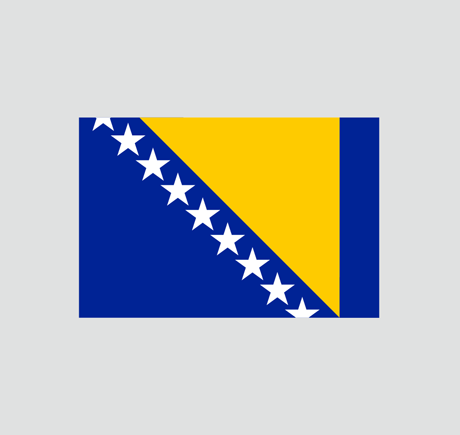 Nationalflagge Bosnien und Herzegowina
