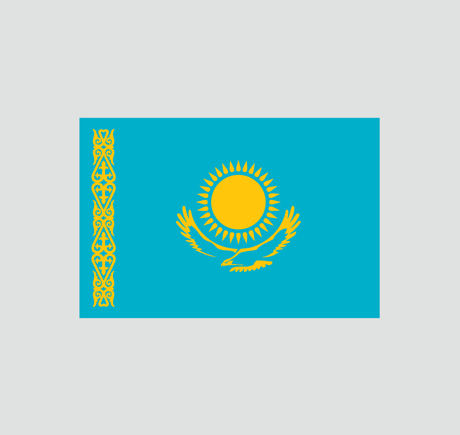 Nationalflagge Kasachstan