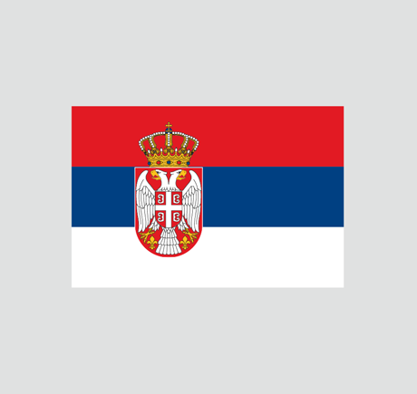 Nationalflagge Serbien