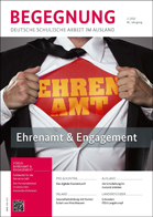 Cover der BEGEGNUNG 2/2019: Ehrenamt & Engagement