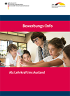 Cover des Flyers "Bewerber-Info: Als Lehrkraft ins Ausland"